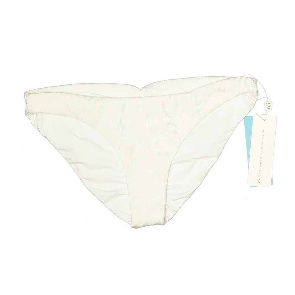 Beach Bunny White Ribbed Bikini Bottom. NWT. Size X Large (Runs Small)